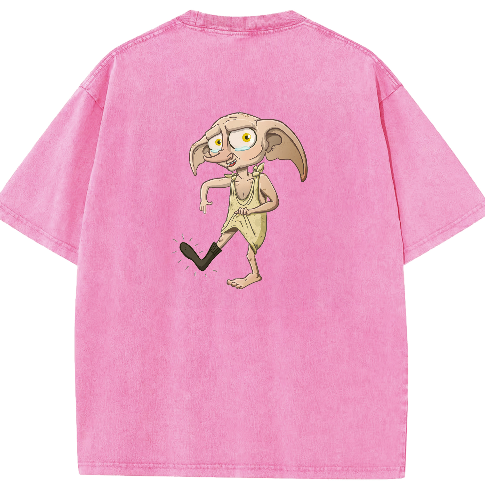 （画像用） Harry Potter ハリー・ポッターシリーズ 綿100% ヴィンテージ風 半袖Tシャツ（背面プリント）